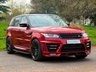 USED 2017 17 LAND ROVER RANGE ROVER SPORT 3.0 SD V6 AUTOBIOGRAPHY DYNAMIC LUMMA KIT BLACK PACK 7 SEATS OPEN PAN ROOF REAR ENTERTAINMENT HEAT & COOL SEATS SAT NAV TV REAR CAM STEPS 306 BHP REAR ENTERTAINMENT~HEAT+COOL SEATS