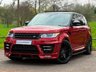 USED 2017 17 LAND ROVER RANGE ROVER SPORT 3.0 SD V6 AUTOBIOGRAPHY DYNAMIC LUMMA KIT BLACK PACK 7 SEATS OPEN PAN ROOF REAR ENTERTAINMENT HEAT & COOL SEATS SAT NAV TV REAR CAM STEPS 306 BHP REAR ENTERTAINMENT~HEAT+COOL SEATS