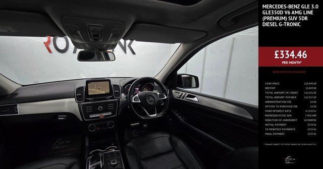 2017 MERCEDES-BENZ GLE 3.0 GLE350d V6 AMG Line (Premium) SUV 5dr Diesel G-Tronic 4MATIC Euro 6 (s/s) (258 ps) - Photo 3