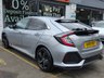 USED 2018 18 HONDA CIVIC 1.5 VTEC Turbo Prestige Hatchback 5dr Petrol Manual Euro 6 (s/s) (182 ps) 