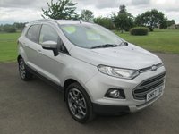 USED 2018 67 FORD ECOSPORT 1.0T EcoBoost Titanium SUV 5dr Petrol Manual Euro 6 (s/s) (125 ps) 2018 10 SERVICE STAMPS 2 KEYS