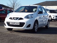 USED 2016 16 NISSAN MICRA 1.2 Visia Hatchback 5dr Petrol Manual Euro 5 (80 ps) &pound;35 ROAD TAX