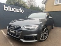 USED 2018 68 AUDI A4 1.4 TFSI S line Saloon 4dr Petrol S Tronic Euro 6 (s/s) (150 ps) 2 Owners, 7 services, Front & Rear Sensors, Tinted windows, Heated Wingmirrors, Rear Camera, Voice Commmand, Sat Nav, Apple Carplay, Android Auto, Upgraded Alloys, Heated Seats, Alcantara & Leather Seats, Lumbar Support
