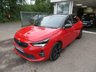 USED 2022 72 VAUXHALL Corsa Electric 50kWh Anniversary Edition Hatchback 5dr Electric Auto (136 ps) 2022 (72 plate) Vauxhall Corsa Electric 50kWh Anniversary Edition 5 Door Automatic Hatchback finished in Record Red with Jet Black Chequered Fabric with Red Stitching