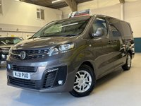 USED 2021 21 VAUXHALL VIVARO 2.0 Turbo D 3100 Sportive Panel Van 5 Door Diesel Manual Grey L2 H1 Euro 6 1 Owner from New DAB RADIO+PRIV GLASS+PARK SENSORS