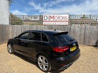 USED 2018 68 AUDI A3 1.0 TFSI 30 S line Sportback 5dr Petrol Manual Euro 6 (s/s) (116 ps) ** WE OFFER FINANCE ON THIS CAR **