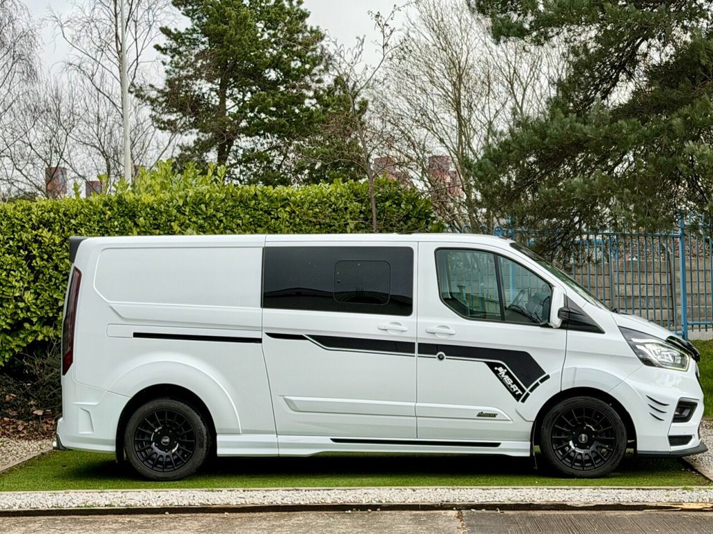 USED 2019 19 FORD TRANSIT CUSTOM 2.0  MS-RT LWB Crew Van Double Cab 5dr Diesel Auto L2 H1 Euro 6 (s/s) (5 Seat) (170 ps) WET BELT CHANGED 1 OWNER FSH NO VAT