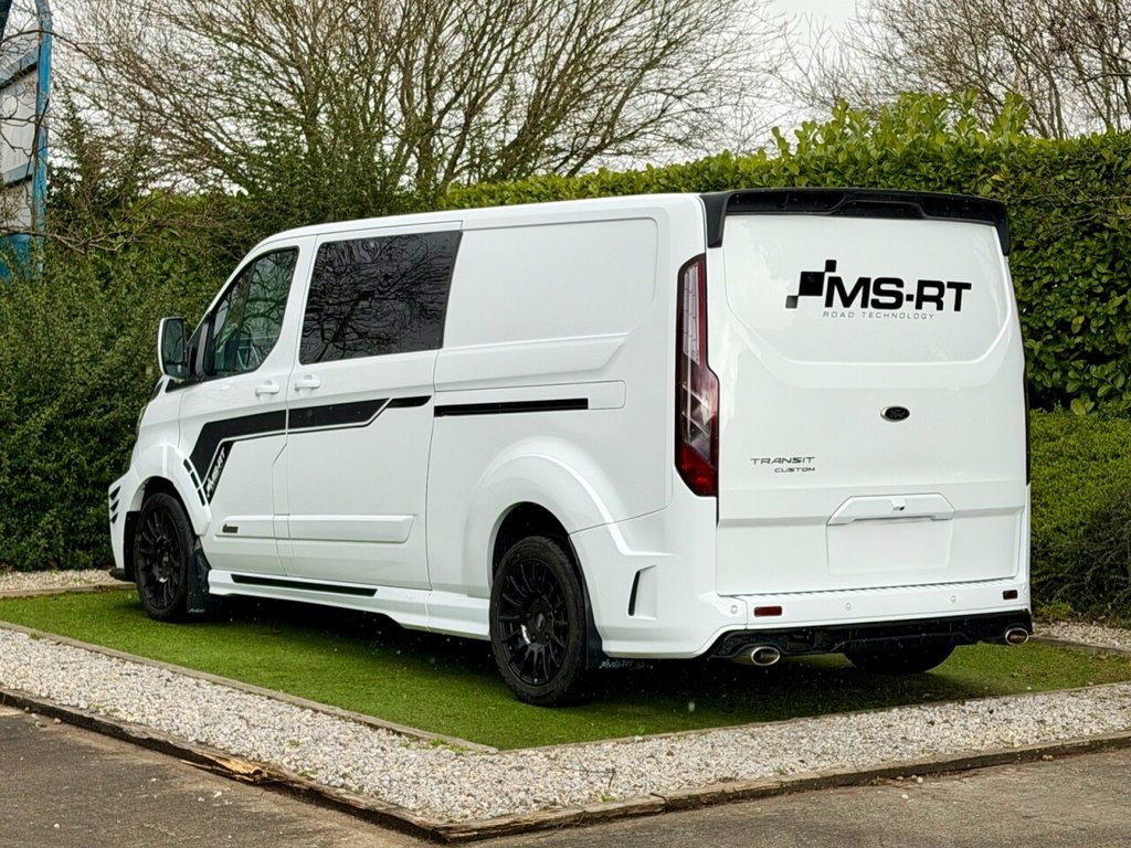 USED 2019 19 FORD TRANSIT CUSTOM 2.0  MS-RT LWB Crew Van Double Cab 5dr Diesel Auto L2 H1 Euro 6 (s/s) (5 Seat) (170 ps) WET BELT CHANGED 1 OWNER FSH NO VAT