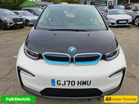 USED 2020 70 BMW I3 White 42.2kWh electric hatchback, 22,729 miles, Automatic, Sat nav, Apple CarPlay, DAB, Rear Sensors, Rear camera, 19in alloys. This 2020 BMW i3 presents an exceptional ownership proposition, having been cherished by just one owner from new and boasting remarkably low mileage for its age. As a fully electric vehicle, it offers a compelling blend of advanced technology and sustainable motoring. With a substantial 42 kWh battery, this i3 is capable of achieving up to 190 miles on a full charge, making it a practical choice for both daily commutes and longer journeys. Recharging is convenient, with a full charge at home usi