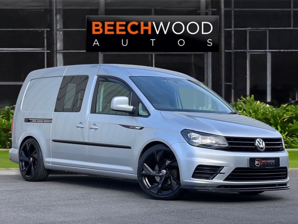 USED 2015 65 VOLKSWAGEN CADDY MAXI 1.6 TDI C20 CR Trendline Panel Van 6dr Diesel DSG LWB Euro 5 (102 ps) **REAR BED CONVERSION**