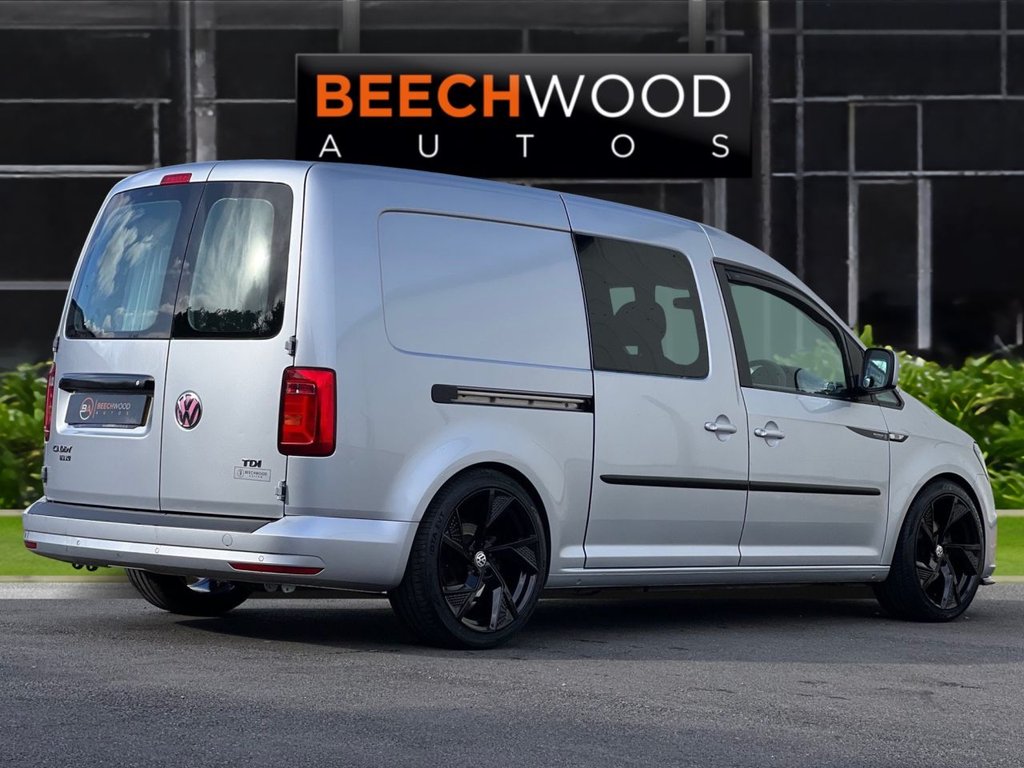 USED 2015 65 VOLKSWAGEN CADDY MAXI 1.6 TDI C20 CR Trendline Panel Van 6dr Diesel DSG LWB Euro 5 (102 ps) **REAR BED CONVERSION**