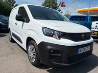 USED 2020 20 PEUGEOT PARTNER White 1.5 BlueHDi Euro 6 panel van, 44,000 miles, ULEZ compliant, 5-Speed manual, A/C, Bluetooth, Cruise, DAB, Rear sensors. Plus VAT @ 20%! Boasting exceptionally low mileage for its age, this 2020 Peugeot Partner presents a superb opportunity for discerning buyers.  This one owner vehicle has covered just 44,000 miles and benefits from a full service history, with its last service completed on 2025-12-04 at 43,323 miles.  The Professional trim level, featuring the 1.5 BlueHDi 1000 engine, is a Euro 6 compliant diesel model.  For your peace of mind, it will be supplied with a 12 month MOT upon purchase.  This Peugeot Partner is equi