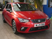 USED 2024 24 SEAT IBIZA 1.0 TSI XCELLENCE Hatchback 5dr Petrol Manual Euro 6 (s/s) (115 ps) SAT NAV CARPLAY PART LEATHER INTERIOR CRUISE CONTROL PARKING SENSOR 2 OWNERS SERVICE HISTORY WARRANTY