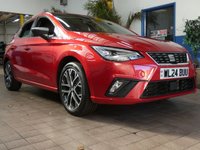 USED 2024 24 SEAT IBIZA 1.0 TSI XCELLENCE Hatchback 5dr Petrol Manual Euro 6 (s/s) (115 ps) SAT NAV CARPLAY PART LEATHER INTERIOR CRUISE CONTROL PARKING SENSOR 2 OWNERS SERVICE HISTORY WARRANTY