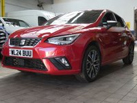 USED 2024 24 SEAT IBIZA 1.0 TSI XCELLENCE Hatchback 5dr Petrol Manual Euro 6 (s/s) (115 ps) SAT NAV CARPLAY PART LEATHER INTERIOR CRUISE CONTROL PARKING SENSOR 2 OWNERS SERVICE HISTORY WARRANTY