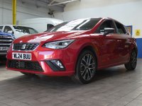 USED 2024 24 SEAT IBIZA 1.0 TSI XCELLENCE Hatchback 5dr Petrol Manual Euro 6 (s/s) (115 ps) SAT NAV CARPLAY PART LEATHER INTERIOR CRUISE CONTROL PARKING SENSOR 2 OWNERS SERVICE HISTORY WARRANTY