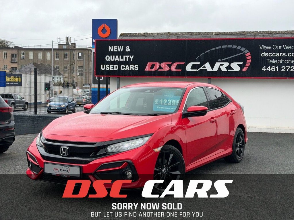 USED 2020 70 HONDA CIVIC 1.0 VTEC Turbo SR Hatchback 5dr Petrol Manual Euro 6 (s/s) (126 ps) GREAT SPEC,LOW RUNNING COSTS