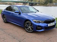 USED 2021 21 BMW 3 SERIES 2.0 330e 12kWh M Sport Saloon 4dr Petrol Plug-in Hybrid Auto Euro 6 (s/s) (292 ps) **PORTIMAO BLUE PAINT**FSH**M-SPORT PRO PACK**
