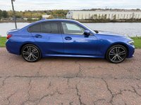 USED 2021 21 BMW 3 SERIES 2.0 330e 12kWh M Sport Saloon 4dr Petrol Plug-in Hybrid Auto Euro 6 (s/s) (292 ps) **PORTIMAO BLUE PAINT**FSH**M-SPORT PRO PACK**