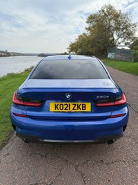 USED 2021 21 BMW 3 SERIES 2.0 330e 12kWh M Sport Saloon 4dr Petrol Plug-in Hybrid Auto Euro 6 (s/s) (292 ps) **PORTIMAO BLUE PAINT**FSH**M-SPORT PRO PACK**