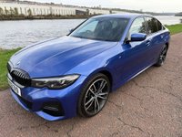 USED 2021 21 BMW 3 SERIES 2.0 330e 12kWh M Sport Saloon 4dr Petrol Plug-in Hybrid Auto Euro 6 (s/s) (292 ps) **PORTIMAO BLUE PAINT**FSH**M-SPORT PRO PACK**