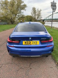 USED 2021 21 BMW 3 SERIES 2.0 330e 12kWh M Sport Saloon 4dr Petrol Plug-in Hybrid Auto Euro 6 (s/s) (292 ps) **PORTIMAO BLUE PAINT**FSH**M-SPORT PRO PACK**
