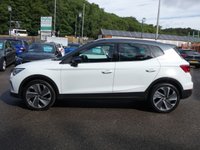 USED 2022 22 SEAT ARONA 1.0 TSI FR Sport 5d DSG 110 S/S 1 OWNER, FULL SERVICE HISTORY, SAT NAV, DIGITAL COCKPIT, HEATED SEATS, WIRELESS PHONE CHARGER, APPLE CARPLAY ANDROID AUTO & MIRROR LINK, DAB RADIO, BLUETOOTH PHONE & MUSIC, REAR PARKING SENSORS WITH DISPLAY, CRUISE CONTROL & SPEED LIMITER, LANE ASSIST, FRONT ASSIST, DSG AUTOMATIC, 18 INCH ALLOYS, LED DAYTIME RUNNING LIGHTS, TINTED GLASS, BLACK LEATHER ALCANTARA, RAIN & LIGHT SENSORS, AUTO DIMMING REAR VIEW MIRROR, CLIMATE CONTROL, INTERIOR LED LIGHTS, VOICE CONTROL, DRIVE SELECT