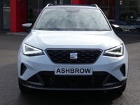 USED 2022 22 SEAT ARONA 1.0 TSI FR Sport 5d DSG 110 S/S 1 OWNER, FULL SERVICE HISTORY, SAT NAV, DIGITAL COCKPIT, HEATED SEATS, WIRELESS PHONE CHARGER, APPLE CARPLAY ANDROID AUTO & MIRROR LINK, DAB RADIO, BLUETOOTH PHONE & MUSIC, REAR PARKING SENSORS WITH DISPLAY, CRUISE CONTROL & SPEED LIMITER, LANE ASSIST, FRONT ASSIST, DSG AUTOMATIC, 18 INCH ALLOYS, LED DAYTIME RUNNING LIGHTS, TINTED GLASS, BLACK LEATHER ALCANTARA, RAIN & LIGHT SENSORS, AUTO DIMMING REAR VIEW MIRROR, CLIMATE CONTROL, INTERIOR LED LIGHTS, VOICE CONTROL, DRIVE SELECT