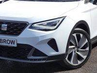 USED 2022 22 SEAT ARONA 1.0 TSI FR Sport 5d DSG 110 S/S 1 OWNER, FULL SERVICE HISTORY, SAT NAV, DIGITAL COCKPIT, HEATED SEATS, WIRELESS PHONE CHARGER, APPLE CARPLAY ANDROID AUTO & MIRROR LINK, DAB RADIO, BLUETOOTH PHONE & MUSIC, REAR PARKING SENSORS WITH DISPLAY, CRUISE CONTROL & SPEED LIMITER, LANE ASSIST, FRONT ASSIST, DSG AUTOMATIC, 18 INCH ALLOYS, LED DAYTIME RUNNING LIGHTS, TINTED GLASS, BLACK LEATHER ALCANTARA, RAIN & LIGHT SENSORS, AUTO DIMMING REAR VIEW MIRROR, CLIMATE CONTROL, INTERIOR LED LIGHTS, VOICE CONTROL, DRIVE SELECT