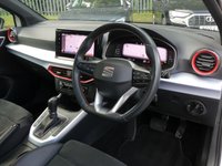 USED 2022 22 SEAT ARONA 1.0 TSI FR Sport 5d DSG 110 S/S 1 OWNER, FULL SERVICE HISTORY, SAT NAV, DIGITAL COCKPIT, HEATED SEATS, WIRELESS PHONE CHARGER, APPLE CARPLAY ANDROID AUTO & MIRROR LINK, DAB RADIO, BLUETOOTH PHONE & MUSIC, REAR PARKING SENSORS WITH DISPLAY, CRUISE CONTROL & SPEED LIMITER, LANE ASSIST, FRONT ASSIST, DSG AUTOMATIC, 18 INCH ALLOYS, LED DAYTIME RUNNING LIGHTS, TINTED GLASS, BLACK LEATHER ALCANTARA, RAIN & LIGHT SENSORS, AUTO DIMMING REAR VIEW MIRROR, CLIMATE CONTROL, INTERIOR LED LIGHTS, VOICE CONTROL, DRIVE SELECT