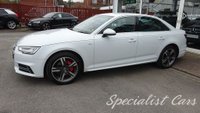 USED 2016 66 AUDI A4 2.0 TDI S line Saloon 4dr Diesel S Tronic quattro Euro 6 (s/s) (190 ps) 