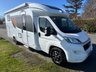 USED 2019 68 FIAT BURSTNER 728G Lyceo Harmonyline - 4 Berth with 4 belted seats luxury motorhome, fully equipped with heated captains seats which turn to accompany the spacious dining area, drop down bed above which neatly stows away when not in use, galley kitchen area including 3 burner gas hob, Dometic oven & grill, sink, large fridge freezer. Lots of storage with soft close drawers. Washroom includes toilet, separate shower cubicle and plenty of storage. Bedroom to the rear with partition privacy door, can either be configured as two single beds or one king size bed. Again more storage here including wardrobe and soft close drawers. Outside there is a large garage with heating, lighting and power which can be accessed from both sides, Fiamma Carry Bike Pro C rack, external hot & cold shower. Comes with 120w Solar panel, 2 leisure batteries and Power inverter 3000W. Perfect for those off grid adventures. Must be viewed to be fully appreciated. Yours for �&pound;64,995, Up to 7 years finance and warranty packages available, Part exchange welcome. DIMENSIONS - LENGTH - 7.49M, WIDTH - 2.98M, HEIGHT - 3.10M  