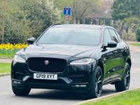 USED 2019 19 JAGUAR F-PACE 2.0 D180 R-Sport SUV 5dr Diesel Auto AWD Euro 6 (s/s) (180 ps) LOW MILES+RED LETHER+PAN ROOF+
