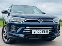 USED 2022 22 SSANGYONG KORANDO 1.5 Ultimate SUV 5dr Petrol Auto Euro 6 (s/s) (163 ps) LEATHER+SAT NAV+S/ROOF+ULEZ