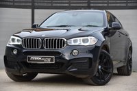 USED 2016 16 BMW X6 3.0 40d M Sport SUV 5dr Diesel Auto xDrive Euro 6 (s/s) (313 ps) 1 Former Keeper | Full BMW Service History | HUD Head Up Display | Electic Sliding Sunroof | 2 Keys | Reversing Camera | Park Assist | Full Black Leather Interior | Heated Seats | Carbon Black | Adaptive M Chasis | Driving Assistant | Privacy Glass | Satellite Navigation | MOT Valid (18/02/2027)