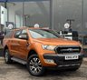 USED 2016 66 FORD RANGER 3.2 TDCi Wildtrak Pickup Double Cab 4dr Diesel Auto 4WD Euro 5 (200 ps) THIS CAR COMES WITH 6 MONTHS WARRANTY , BREAKDOWN COVER & RECOVERY++  GREAT EXAMPLE OF AUTOMATIC 4 X 4 + APPLE CAR PLAY/ ANDRIOD AUTO + NAVIGATION SYSTEM + BLUETOOTH + DAB RADIO + USB CONNECTION + FRONT AND REAR PARKING SENSORS + REVERSING CAMERA + FRONT HEATED SEATS + CRUISE CONTROL + CLIMATE CONTROL + PRIVACY GLASS + 18 INCH ALLOY WHEELS + HILL HOLD ASSIST + TRACTION CONTROL + DAY TIME RUNNING LIGHTS + FULL LEATEHER STITCHED STEERING WHEEL + FRONT ELECTRIC SEATS +