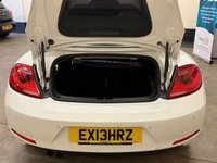 USED 2013 13 VOLKSWAGEN BEETLE 1.4 TSi 60s Cabriolet 2 Door Petrol Manual Euro 5 (160 ps) TWO TONE BLACK & RED LEATHER SEATS