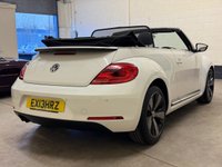 USED 2013 13 VOLKSWAGEN BEETLE 1.4 TSi 60s Cabriolet 2 Door Petrol Manual Euro 5 (160 ps) TWO TONE BLACK & RED LEATHER SEATS