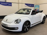 USED 2013 13 VOLKSWAGEN BEETLE 1.4 TSi 60s Cabriolet 2 Door Petrol Manual Euro 5 (160 ps) TWO TONE BLACK & RED LEATHER SEATS