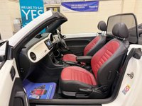 USED 2013 13 VOLKSWAGEN BEETLE 1.4 TSi 60s Cabriolet 2 Door Petrol Manual Euro 5 (160 ps) TWO TONE BLACK & RED LEATHER SEATS