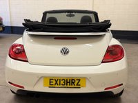 USED 2013 13 VOLKSWAGEN BEETLE 1.4 TSi 60s Cabriolet 2 Door Petrol Manual Euro 5 (160 ps) TWO TONE BLACK & RED LEATHER SEATS