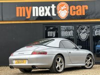 USED 2002 02 PORSCHE 911 3.6 996 Carrera 2 Cabriolet Tiptronic S 2dr FINISHED IN SILVER WITH FULL BLACK LEATHER SEATS + FULL SERVICE HISTORY + COLOUR CODED HARDTOP + BOSE SOUND SYSTEM + TIPTRONIC + 18" ALLOY WHEELS + CRUISE CONTROL + DIGITAL TRIP COMPUTER + AIRCON + HPI CLEAR + 2 KEYS