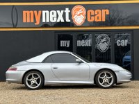 USED 2002 02 PORSCHE 911 3.6 996 Carrera 2 Cabriolet Tiptronic S 2dr FINISHED IN SILVER WITH FULL BLACK LEATHER SEATS + FULL SERVICE HISTORY + COLOUR CODED HARDTOP + BOSE SOUND SYSTEM + TIPTRONIC + 18" ALLOY WHEELS + CRUISE CONTROL + DIGITAL TRIP COMPUTER + AIRCON + HPI CLEAR + 2 KEYS
