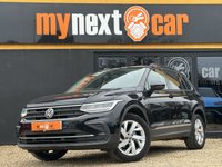 USED 2022 22 VOLKSWAGEN TIGUAN 1.5 TSI Life SUV 5dr Petrol Manual Euro 6 (s/s) (130 ps) FULL SERVICE HISTORY + FINISHED IN DEEP BLACK WITH BLACK CLOTH SEATS + APPLE CARPLAY + PARKING SENSORS + DAB RADIO + SAT NAV + BLUETOOTH + DUAL CLIMATE CONTROL + AIRCON + CRUISE CONTROL