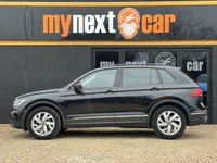 USED 2022 22 VOLKSWAGEN TIGUAN 1.5 TSI Life SUV 5dr Petrol Manual Euro 6 (s/s) (130 ps) FULL SERVICE HISTORY + FINISHED IN DEEP BLACK WITH BLACK CLOTH SEATS + APPLE CARPLAY + PARKING SENSORS + DAB RADIO + SAT NAV + BLUETOOTH + DUAL CLIMATE CONTROL + AIRCON + CRUISE CONTROL