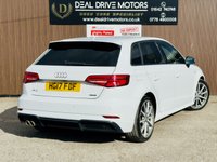 USED 2017 17 AUDI A3 2.0 TDI Black Edition Sportback 5dr Diesel S Tronic Auto 6Spd quattro Euro 6 (s/s) (184 ps) DAB+REV CAM+QUATTRO