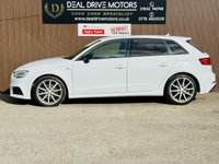 USED 2017 17 AUDI A3 2.0 TDI Black Edition Sportback 5dr Diesel S Tronic Auto 6Spd quattro Euro 6 (s/s) (184 ps) DAB+REV CAM+QUATTRO