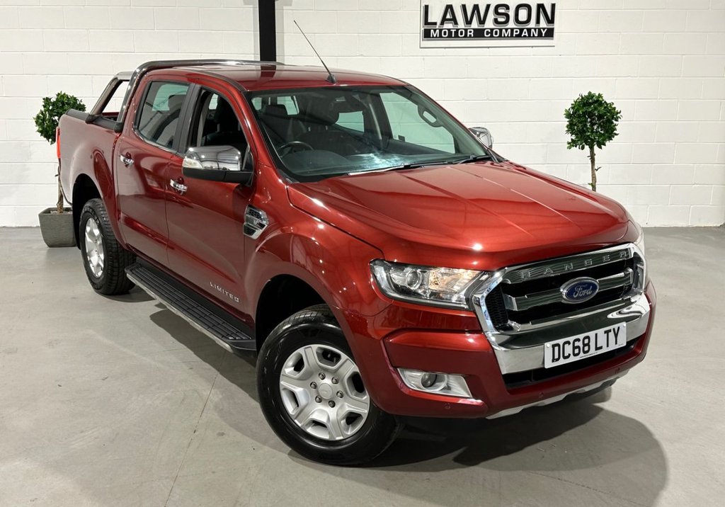 USED 2018 68 FORD RANGER 3.2 TDCi Limited 1 Pickup Double Cab 4dr Diesel Auto 4WD Euro 5 (200 ps) 