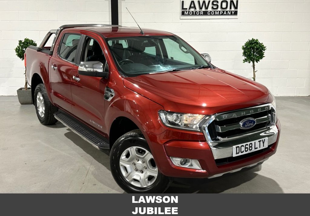 USED 2018 68 FORD RANGER 3.2 TDCi Limited 1 Pickup Double Cab 4dr Diesel Auto 4WD Euro 5 (200 ps) 
