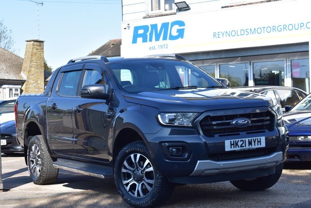 View our Ford Ranger NO VAT 2.0 EcoBlue Wildtrak Pickup Double Cab 4dr Diesel Auto 4WD Euro 6 | REVERSE CAMERA  | NAV HDD | PARKING SENSORS | AIR CON | LOAD LINER |  ALLOY WHEELS |  LOAD COVER | AMBIENT LIGHTING | LEATHER INTERIOR 